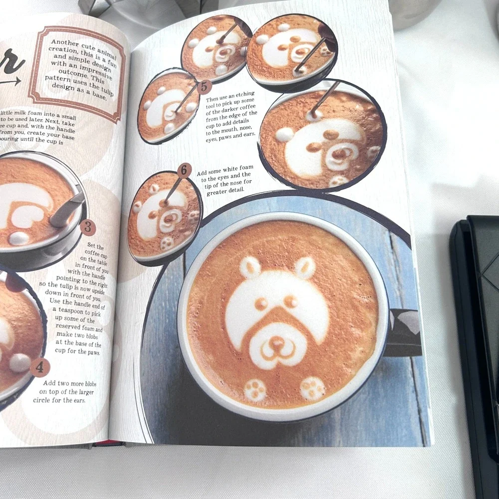 LOT of 8 Barista Tools French Press Coffee Milk Frothing Tamper‎ Art Coffee Book